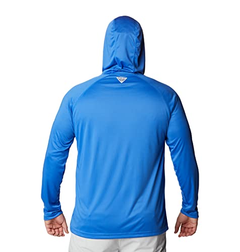Columbia Men's Terminal Tackle Hoodie, Vivid Blue/Cool Grey Logo, Large #TOP7