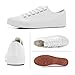 Adokoo Women's Fashion Sneakers PU Leather Casual Shoes White Sneakers(US8, N.White)