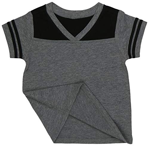 Image of ToBeInStyle Kids Boys Girls Cotton Jersey Contrast Raglan V-Neck Tee T-Shirts