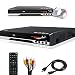 Compact DVD Player for TV - Multi Region HDMI 1080P Digital DVD Player with Remote Control, USB Port, AV Cable for TV Connection