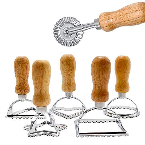 6Pcs Ravioli Mould Stainless Steel Ravioli Cutter Ravioli Stamp For Tortellini, Ravioli, Dumplings, Pierogi, Cookies, Pasta, Wide Noodles, Noodles #TOP13