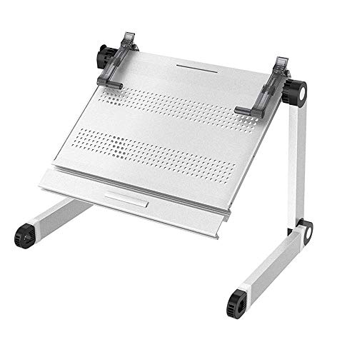 Preisvergleich Produktbild NBVCX Wohnaccessoires Laptop-Schreibtischständer Laptop-Ständer Computer-Ständer Klappbarer Desktop-Hebeständer Stehender Schreibtisch 310x300x420mm (Farbe: Schwarz Größe: 310x300x420mm)