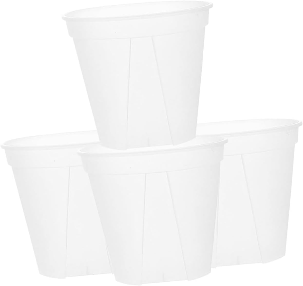 4pcs Green Planter Pots Root Control Plastic Plant Nursery Pots Drainage