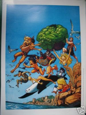 Poster Festival De Mandelieu Guarnido 50X70 Affiche Collection BD Rare 300Ex