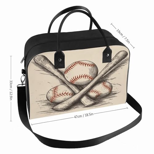 Maletín ligero para laptop con diseño de béisbol miniatura 2