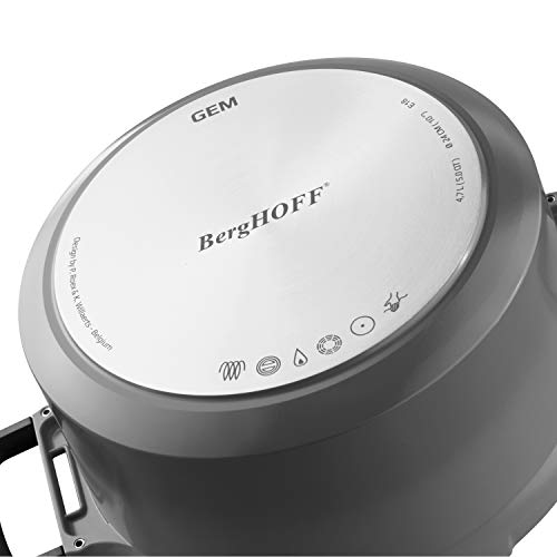 BergHOFF GEM 2307417 Saucepan 2.8 L Around Black – Pots (2.8 L, Round, Black, Forged Aluminium, Black, Ceramic, Gas, Halogen, Induction) 6 Gallery Image