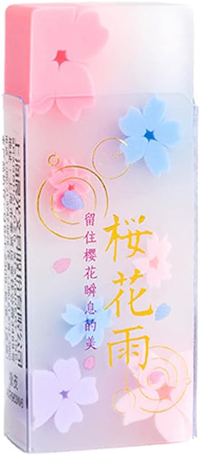 Amazon Co Jp Shunxinersty 漫画消しゴム鉛筆消しゴムさくら形のゼリー消しゴムかわいい漫画消しゴムノベルティおもちゃ 誕生日プレゼント教室報酬1ピースカラーランダム 文房具 オフィス用品