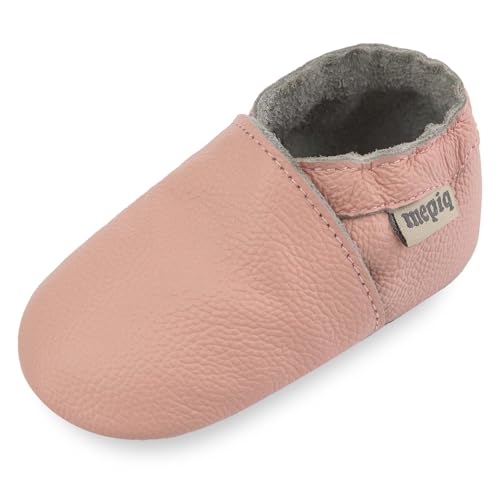 mepiq Krabbelschuhe Baby Lauflernschuhe lederpatschen Jungen Mädchen Weicher...