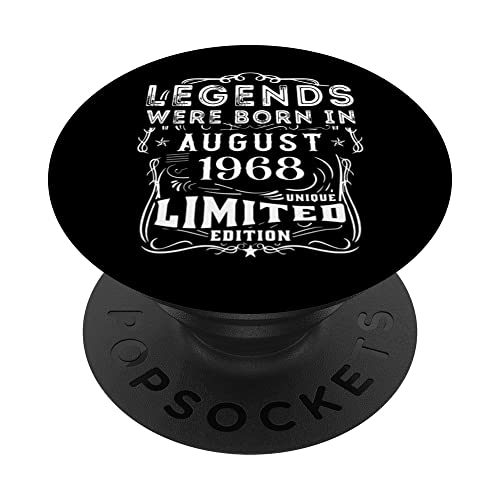Cumpleaños Agosto 1968 Edición Limitada Regalo Legend PopSockets PopGrip Intercambiable