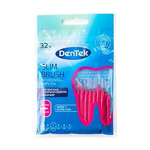 Interdentale Borstels, 32 stuks, extra fijn DenTek 2-3 mm, Slim Brush voordeelverpakking