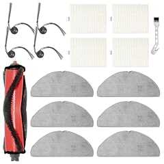 DianSung Kit accessori per Roborock Q7 L5+, Q7 M5, Q7 M5+, Q7 L5 aspirapolvere robot parti di ricambio, 1 spazzola principale, 4 spazzole laterali, 4 filtri Hepa, 6 panni