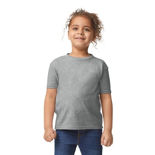 Gildan unisex child Toddler T-shirt, 2-pack T Shirt, Sport Gray, 2T US - image 2