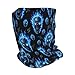 Beanie Blue Fire Flame Skull Hedging Head Hats, Fashion Skull Hats for Girls Boys, Multifunction Large Chemo Hat Daily Hat for Walking Party, Various Styles