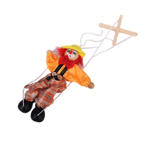 1pc Marionnette à Fils Clown Jouet pour Enfant - Couleur Aléatoire