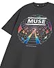 Vanilla Underground Muse Resistance Unisex Grey Graphic Tee | Short Sleeve T-Shirt for Men & Women | Band Merchandise | Alternative Rock Music Apparel | Retro Style Top for Fans of Muse #5