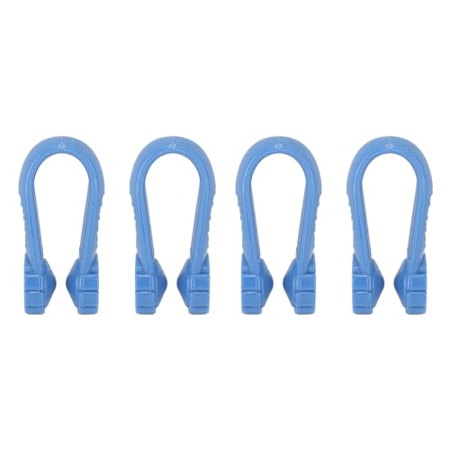 4pcs Hand Pressure Point Clip Floral Shape Reduce Tension Universal Mini Migraine Relief Clip (Blue)