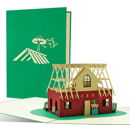 Diese-Klappkarten Glückwunschkarte zum Hausbau, Richtfest | Karte, Geschenkidee oder Geschenk zum Einzug oder Umzug | Einladung, Gutschein zu Richtfest, Einweihungsfeier, T22 Diese-Klappkarten Glückwunschkarte zum Hausbau, Richtfest | Karte, Geschenkidee oder Geschenk zum Einzug oder Umzug | Einladung, Gutschein zu Richtfest, Einweihungsfeier, T22