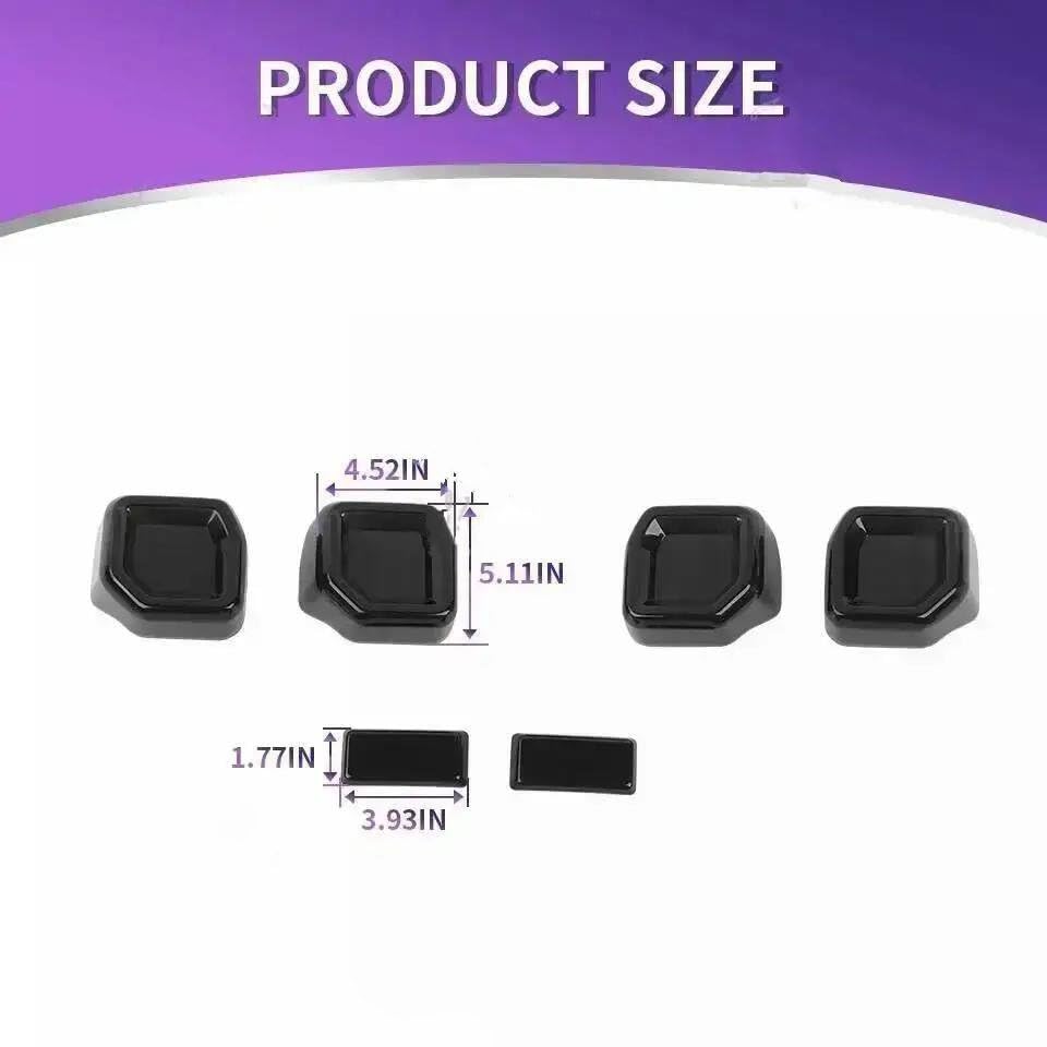 Cubiertas luz trasera coche Ford Bronco fundas protectoras faros 2