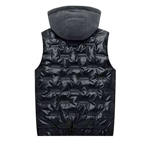 Chaleco ligero y cálido para hombre con aislamiento térmico de lana grueso 5