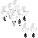 EXTRASTAR Bombilla LED E14, 400 Lúmen, 5W Equivalente a 40W, Luz Cálida 3000K, Bombillas Casquillo Fino, No regulable, Paquete de 8