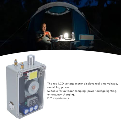 Generador Manual Portátil para Camping y Excursiones, Cargador de Manivela con Luz COB para Emergencias y Carga de Teléfono miniatura 2