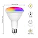 JandCase BR30 Color Changing Light Bulb, RGB+Warm+Cool White LED Flood Lights, 12W(100W Equivalent), 1050lm, Remote Control, Dimmable Multi-Color Can Light Bulbs for Ceiling, E26 Base, 2 Pack