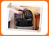 Haya Home 100L litre 40 Drawstring Bin Bags Heavy Duty Bin Liners Black Plastic Refuse Sacks tie top handle large Waste Dustbin Bags for Kitchen Home Office DIY Garden 100% Recycled Material - Image 6