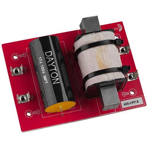 Dayton Audio 600-HPF-8 High Pass Speaker Crossover 600 Hz 12 dB/Octave