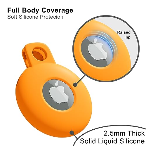 Cubierta de etiqueta de aire compatible con Apple para collar de perro y llaves de coche 5