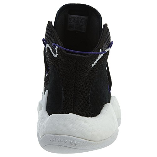 adidas Crazy BYW LVL 1 Core Black/Footwear White/Real Purple 12 D (M)3