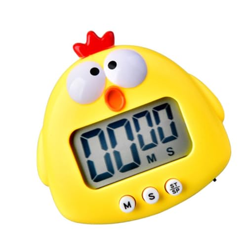 Veemoon Temporizador Digital de Cocina con Diseño de Dibujos Animados Alarma Audible Pantalla y Función Magnética para y Uso Doméstico