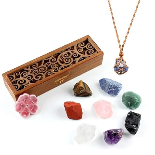 vuUUuv Traje de Chakra Stone Cristales curativos de Reiki de Piedra cruda en Bruto Natural para curación, meditación, Equilibrio de Chakra o Ritual | Ya disponible en tu tienda friki favorita! En mundofriki.es!