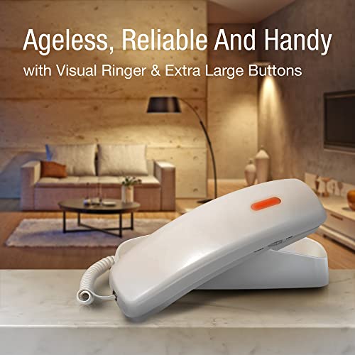At&T 213 Corded Home Phone With Extra Big Buttons & Visual Ringer. No Ac Power Required thumb #2