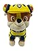 Play by Play Paw Patrol The Movie, 7 personnages différents 19 cm en peluche Chase, Marshall, Liberty, Skye, Rubble, Rocky, Zuma, Peluche originale sous licence pour enfants – film 2021 (Rubble)