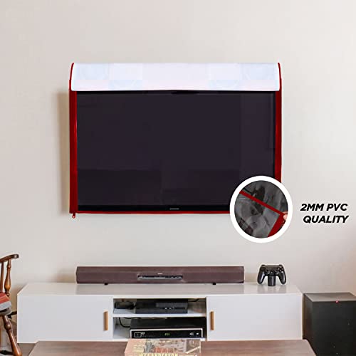 Image of Transparent LCD /LED T.V Protector Cover with Zipper Enclosure for 26 Inch Suitable for All Major Brand & Model (Color-Multi, Size-25.5.3x17 Inches)