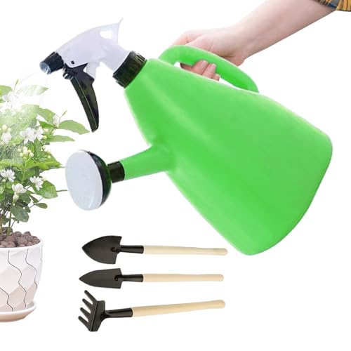 con rociador para flores de jardín, 1 L, ligera para plantas de interior, accesorios de jardín para entrada, terraza, jardín, césped