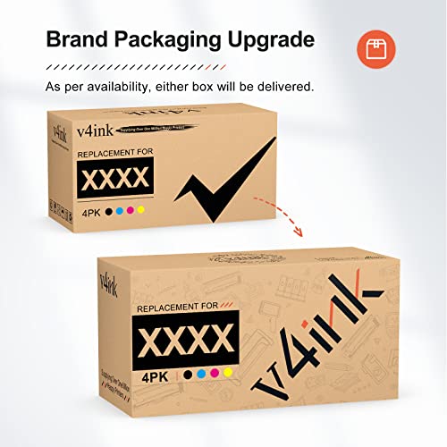 Image of v4ink 218X (Upgraded Chip) Compatible Toner Cartridge Replacement for HP 218A 218X for Use in HP Color Pro MFP 3301 3301cdw 3301fdw 3301sdw Pro 3201 3201dw Printer High-Yield (4 Pack Color)