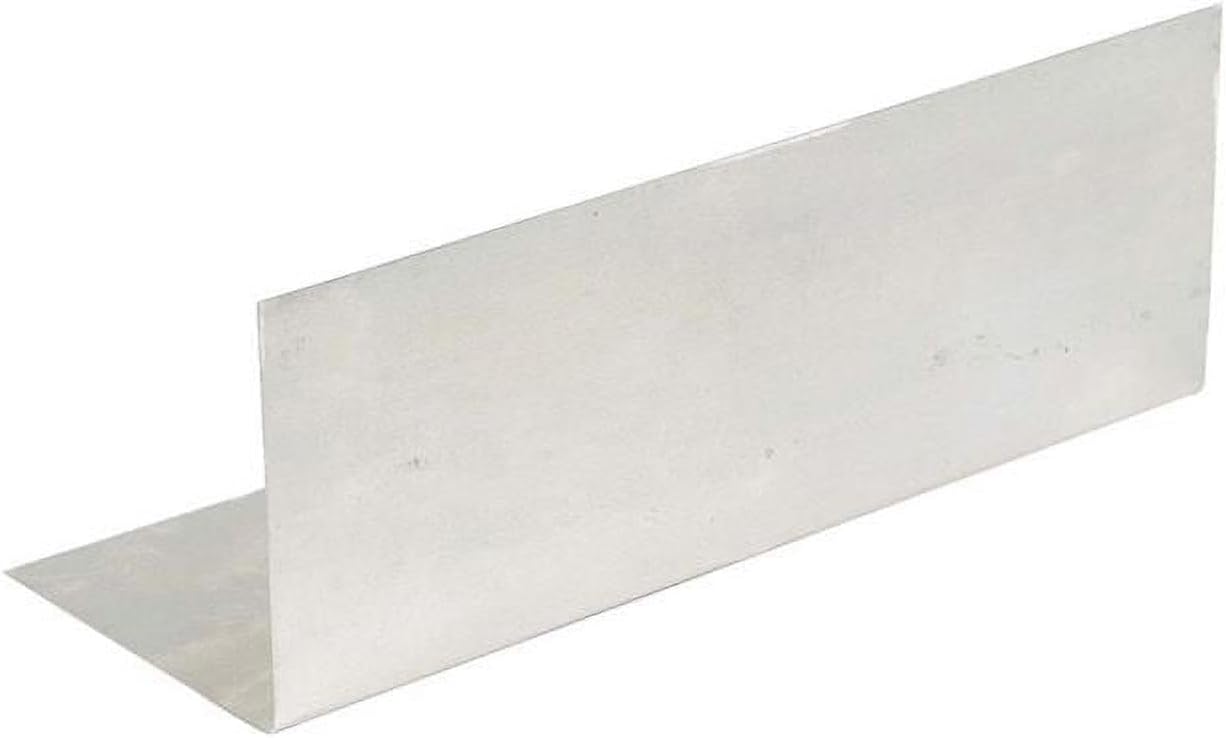 4 x 4 x 8 in. Polished Brass & Galvanized Flashing Flange