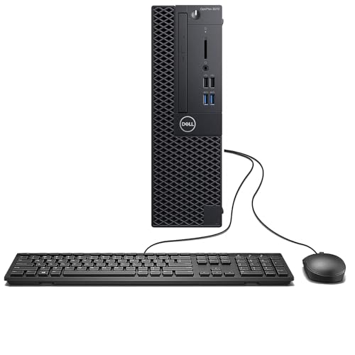 Equipos De Computo, Personal Computer Dell OptiPlex 3070 SFF Ordenador de sobremesa, Intel Core i5-9500 hasta 4.4GHz, 16GB DDR4, 1TB SSD, ratón, Teclado, Windows 10 Pro (Reacondicionado)