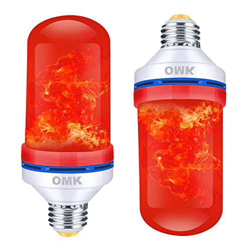 OMK - Christmas Decor LED Flame Effect Light Bulbs -