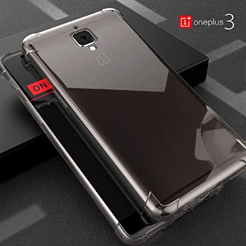 Image of Gorilion for OnePlus 3T / OnePlus 3 (Bumper Case) Back Cover Clear Thin Soft Case for OnePlus 3T / OnePlus 3 - Transparent
