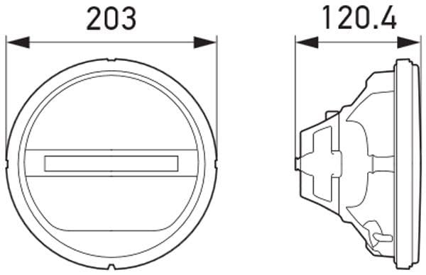 HELLA 241449011 Rallye 4000 LED Replacement Insert miniatura 2