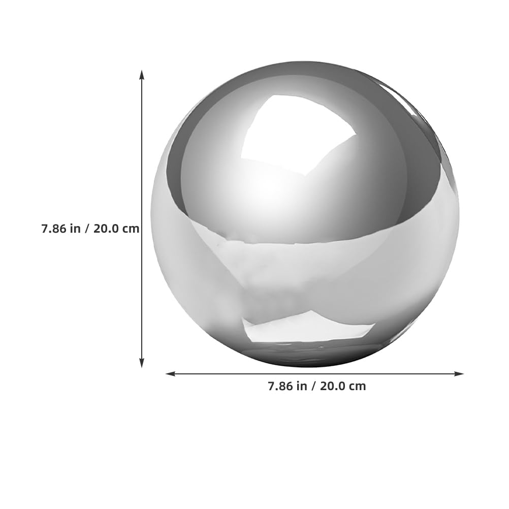 Toyvian Sfera Riflettente in Acciaio Inossidabile Globo Da Giardino Lucido Per Decorare Esterni Come Terrazze Balconi e Prati