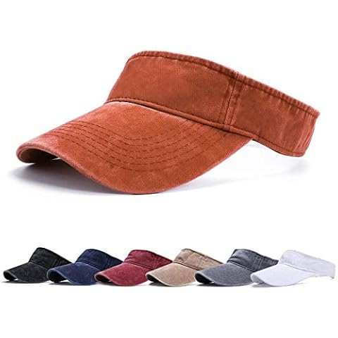 BLURBE Unisex Visor Cap Sonnenhut - Sandwich Golf Tenniskappe mit Sonnenblende, Baseball Kappe Baseballmütze Einstellbar Sommerhut mit Klettverschluss Freizeit Sommer Unisex Cover