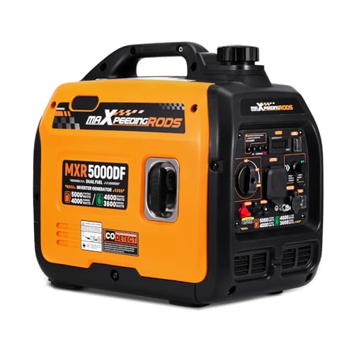 maXpeedingrods 5KW Dual Fuel Inverter Generator for RV Outdoor Events Home