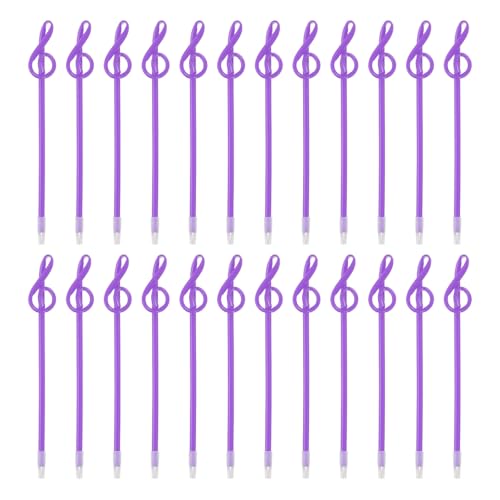 Stylos à bille musique pour bureau et maison écriture gel violet
