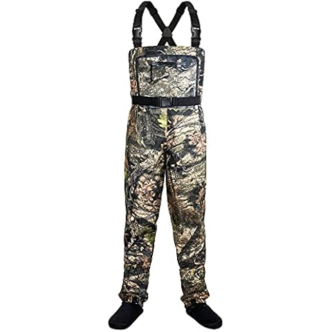 Dark Lightning Camo Breathable Insulated Chest Waders(Camo, Medium) Cover