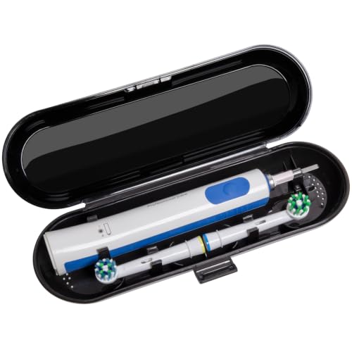 seplouis Estuche para Cepillo de Dientes Eléctrico Compatible con Oral B/Oral-B Pro/iO/Philips Sonicare/Demita/Bitvae y la mayoría de Otras Marcas de Cepillos de Dientes Eléctricos del Mercado, Negro