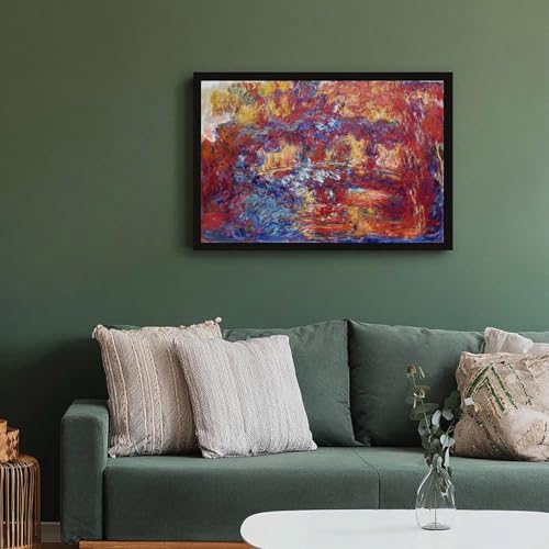 Impression sur toile Claude Monet haute définition avec cadre suspendu - 6