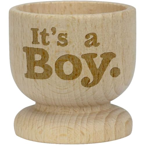 'It's A Boy ' Wooden Egg Cup (EC00028778)